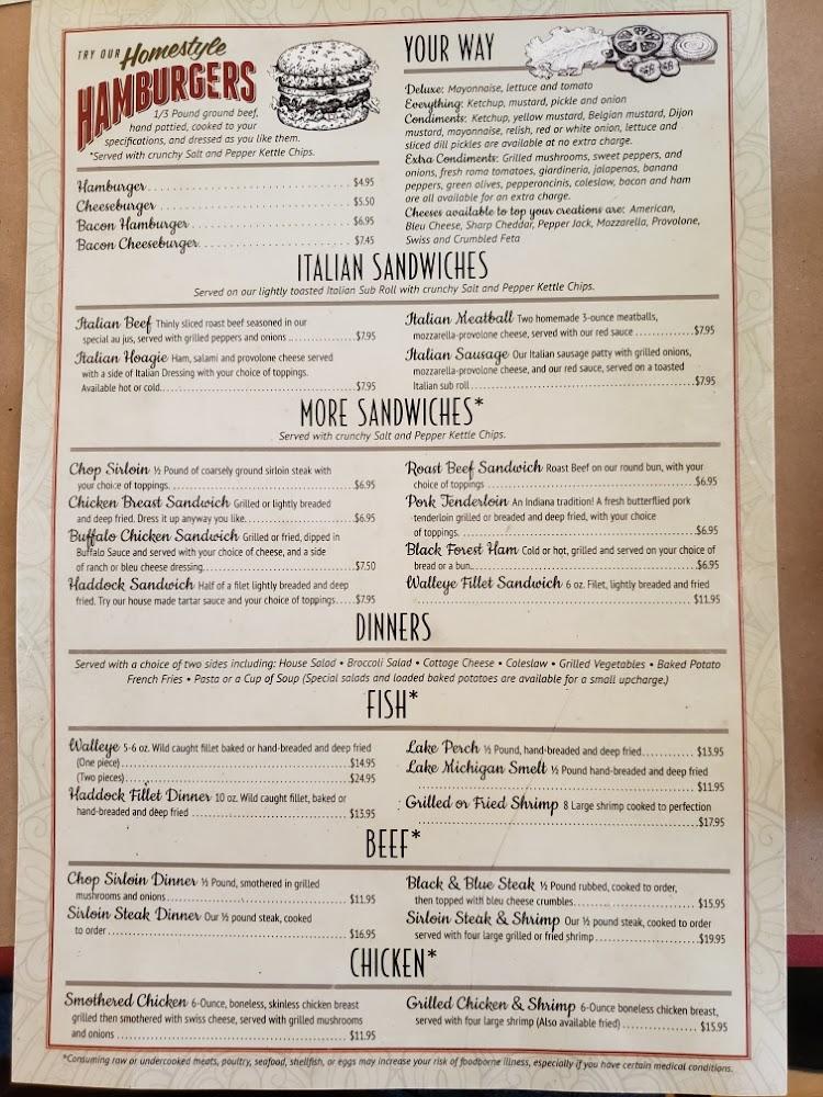 Cappy's Northside Bar and Grill Menu image 1