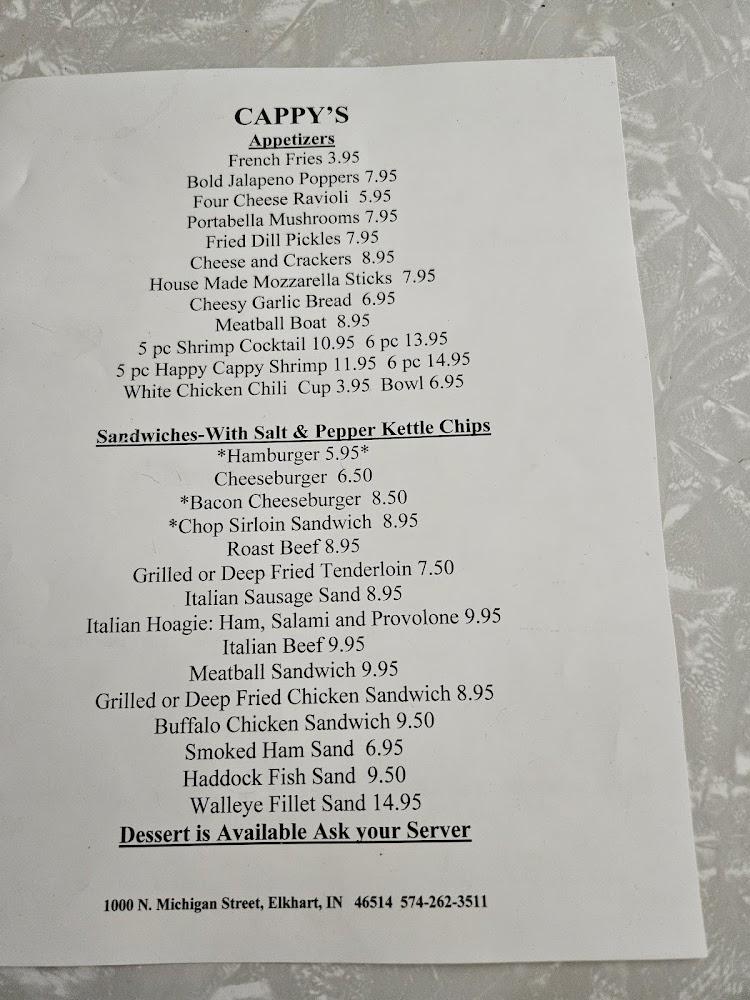 Cappy's Northside Bar and Grill Menu image 3