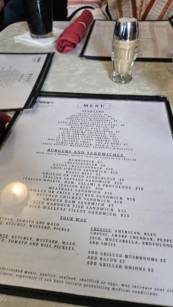 Cappy's Northside Bar and Grill Menu image 4